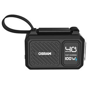 OSRAM Powerbank PowerUnlimited 400, 40.000 mAh, 2X USB-C, 2X USB-A, PD, QC, 100W, Display, 4 Geräte gleichzeitig, Taschenlampe