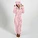 Hooded with Ear Pajamas for Women Solid Flannel Jumpsuit Pajama with Pocket Fashion Comfort Warm Fleece Sleepwear