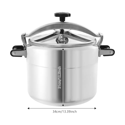 30L/31.7 Qt Pressure Cooker & Canner, Aluminum Pressure Cooker with Pressure Gauge & Release Valve, 70kPa Max Pressure for Steaming and Stewing