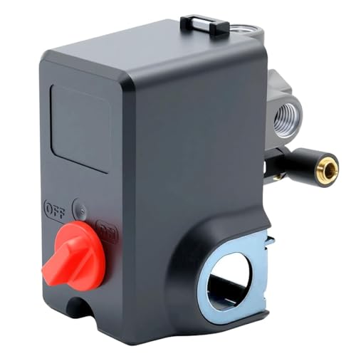 Pressure Switch Compatible with Industrial Air Porter Cable Air Compressors 105 to 135 psi 4 Port Replace for 034-0226