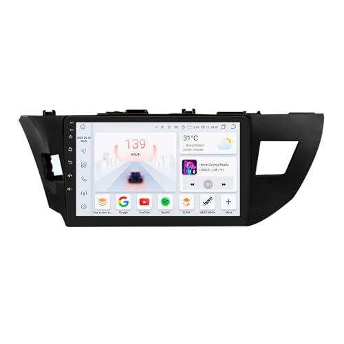 Genérico Navegador Android para Toyota Corolla 2014-2016, Radio con Pantalla táctil de 9, GPS, Bluetooth, FM, RDS, HiFi, WiFi, Sistema estéreo P1 1+32 GB