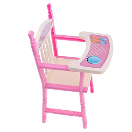 BALLVIC Hoher Esszimmerstuhl Mnini Möbelzubehör Dekor für 22,9–27,9 cm Baby-Puppenhaus – Bild 4