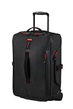 Samsonite Paradiver Light - Bolsa de Viaje con Ruedas (55 cm), Small, Equipaje de Mano, Repelente al Agua, Ligero, 48,5L, Negro (Black)