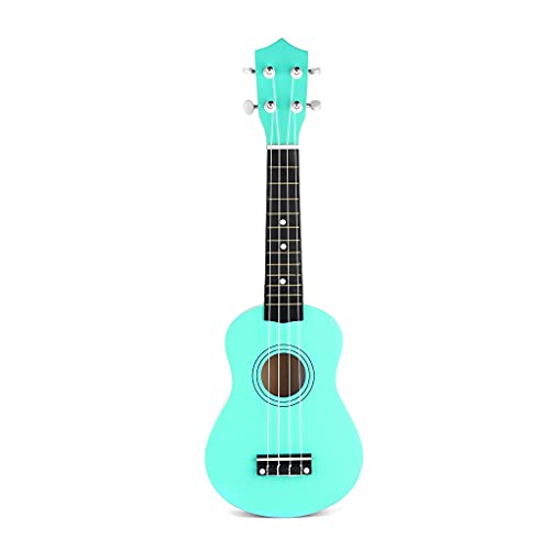 YUTRD ZCJUX 21 Pulgadas Cuerdas de Ukelele Soprano Verde Guitarra Hawaiana Instrumentos Musicales Ukelele Guitarra Soprano con afinador de Bolsa Cover