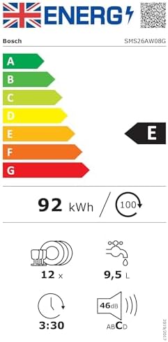 Bosch 60 cm White Free-standing Dishwasher - Series 2 - Image 7