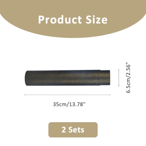 SUPERFINDINGS 2 Stück Papier Poster Rolle 35x6.5cm Zeichenversand Rolle Schwarze Bauzeichnungs Aufbewahrungsröhre Kalligrafie Malerei Röhre Zum Aufbewahren von Papier Kunst Karten Dokumenten