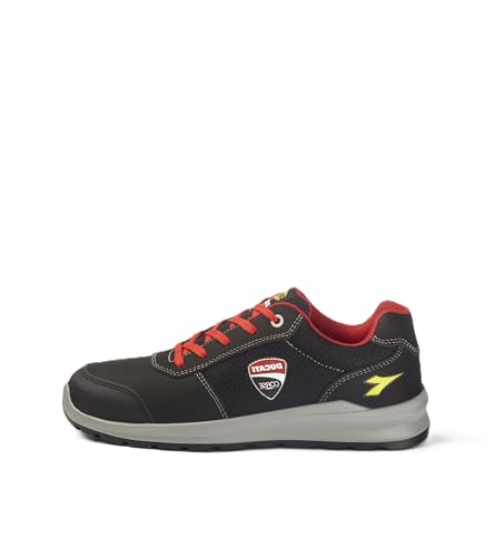 Utility Diadora Speedy Race Low S1PS FO SR SC Met Free, Scarpe Antinfortunistiche Unisex-Adulto, Black Gray C2541, 43 EU