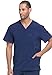 Dickies EDS Essentials Men Scrubs Top V-Neck Plus Size DK645, 3XL, Navy