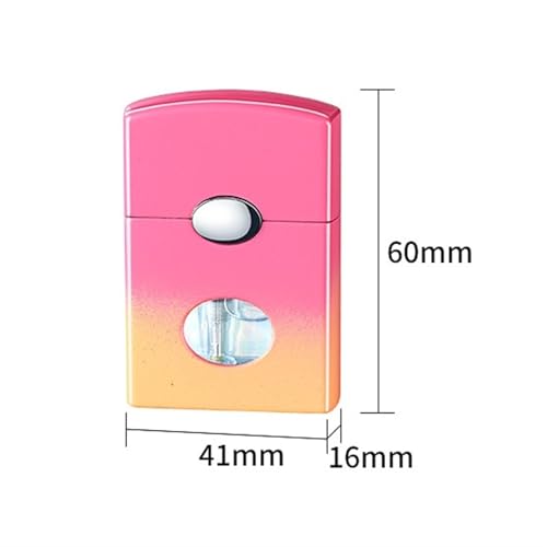 Encendedor dual llama recargable de zinc resistente miniatura 6
