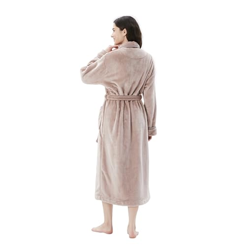 COOVA Premium Robe for Women – Plush Soft Robe, Fluffy, Warm, Long Fleece Bathrobe3