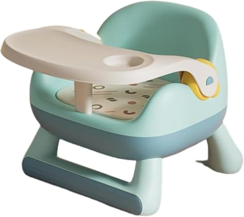 ベビーチェア ダイニングチェア 子供用椅子 赤ちゃんチェア キッズチェア 滑り止め 安全 快適 軽量 クッション付き 取り付け簡単 ベビーシート 幼児 屋内外用 6ヶ月-8歳 取り外し可能なデ (グリーン)