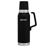 Caliente o frío por 24 horas garntizado. La legendaria marca Stanley es la número 1 en termos desde 1913. Rellenada con agua, café, te, leche, zumo U otras bebidas. Si e en casa, en el trabajo, en la oficina, al aire libre, de camping, viajando o de escalada, disfruta de nuestro número 1 en Ventas.
