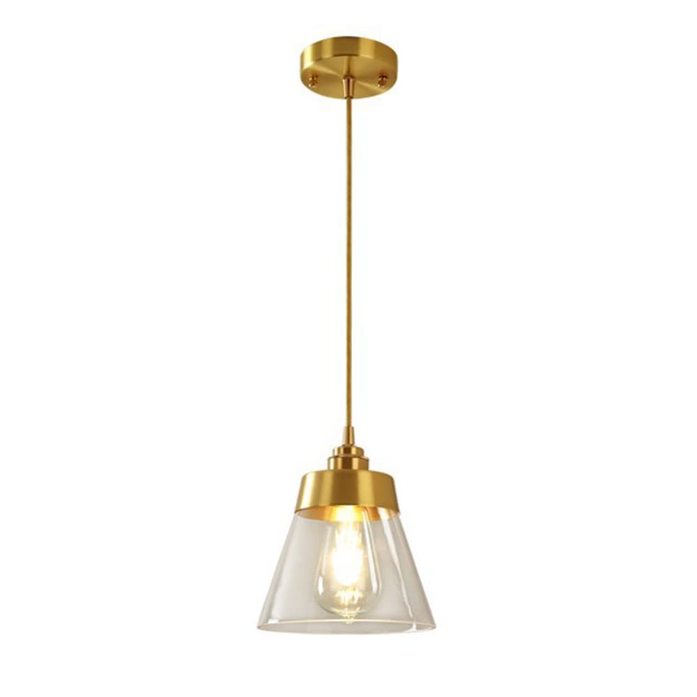 Lampe de lustre suspendu en verre pour illuminer un salon sombre avec élégance