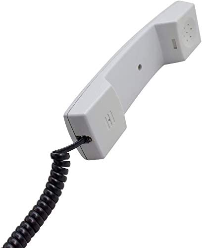 Image of Telephone Handset Cable,Phone receiver cable Coil Cord, RJ9 /RJ10 Cable,Landline Phone handset Spiral wire,Black, 1 Pack, (Ucoiled 8 Feet /2.5 M, 1)