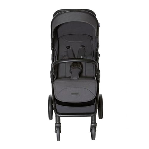 Asalvo FIYI Silla de Paseo, Carrito bebé, Carro para bebés, Confortable, Ultraligera, Segura, Capota con Ventana y Freno Trasero, Manejable, Plegado compacto, Carga Máxima 24 kg, Negro - imagen 5