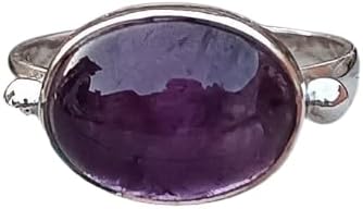 Natural Amethyst Ring, February Birthstone Ring, Oval Stone Ring, Bohemian Ring, Daily Wear Ring, Attractive Ring, Healing Crystal Ring, Amethyst Jewelry