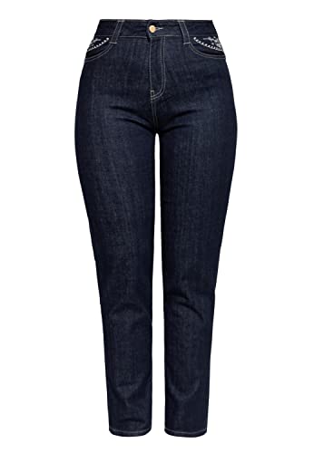 Jean slim taille haute Queen Kerosin au style western rockabilly vintage original