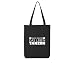 OwnDesigner Man muss das Leben tanzen Jute Einkaufstasche Baumwolltasche Waschbar mit Aufdruck Stofftasche Motive Beutel Jutebeutel (A900 466 Schwarz)