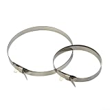 Morsetti per asse in acciaio inox, 20 pezzi, 34 cm, 74 cm