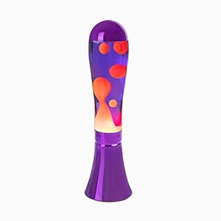 Balvi Lampe Lava Magma Couleur Violet Lave Rouge Ampoule Incluse Aluminium/Verre 45cm