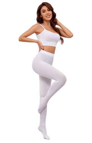 Image of Women's Tights 80D Ultra Soft Semi Opaque High Waist Pantyhose | Super soft microfiber women's tights are skin-friendly, breathable, stretchy, durable, well-fitted and stay in place