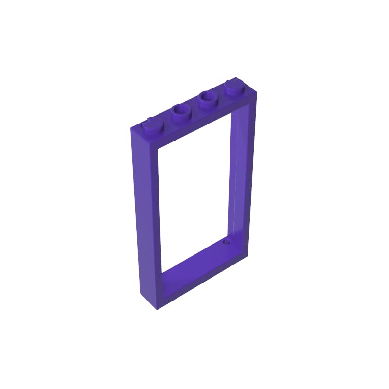 Gobricks 60596 Door Door Frame 1x4x6 Type 2 10 Pieces GDS-874 Compatible with Lego Building Blocks Color:Dark Purple — image 1