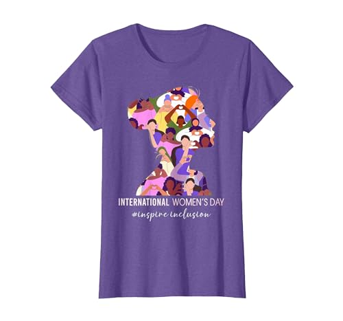 International Women’s Day 2026 March 8 Empowering Women T-Shirt, Women, Purple Heather, Large
