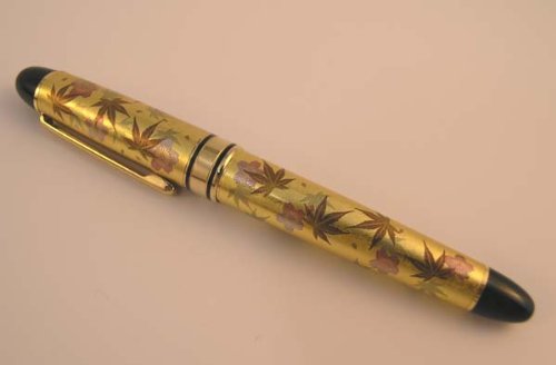Amazon | 金箔地 春秋 蒔絵万年筆 | 万年筆 | 文房具・オフィス用品