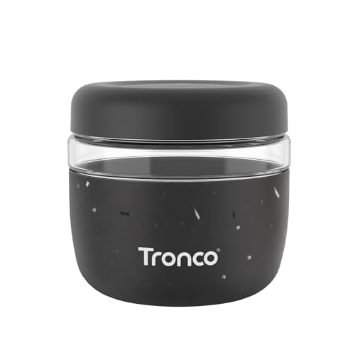 Image of Tronco 24 oz Glass Food Storage & Lunch Bowl Containers with Airtight Lids
