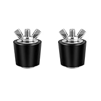 CDDCWZ 2 Stück Winterstopfen Pool, 32 mm Poolstopfen Winter mit Edelstahl-Flügelmutter, Pool Gummistopfen verhindern das Einfrieren der Abflussrohre