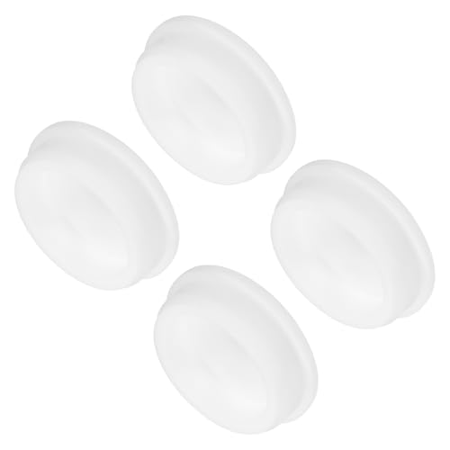 Image of MECCANIXITY 4pcs T-Shaped Silicone Plugs 51.3mm 2 Inch Dia Snap in Plug Hole Seal Cover Round Rubber Stopper for Kitchen Rubber Bulkheads Waterproof Sealing Plugs White