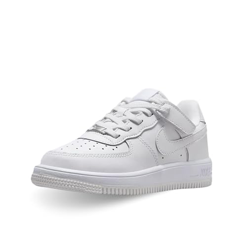 Nike Mixte Enfant Force 1 Low Easyon (PS) Basket, Blanc, 34 EU