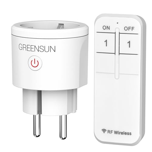 GreenSun Funksteckdosen mit Fernbedienung Steckdose - Steckdose mit Fernbedienung Ferngesteuerte Stecker Funksteckdosen Einfach Smart Home Ferngesteuerte Stecker RF Wireless Remote 30M GreenSun Funksteckdosen mit Fernbedienung Steckdose - Steckdose mit Fernbedienung Ferngesteuerte Stecker Funksteckdosen Einfach Smart Home Ferngesteuerte Stecker RF Wireless Remote 30M