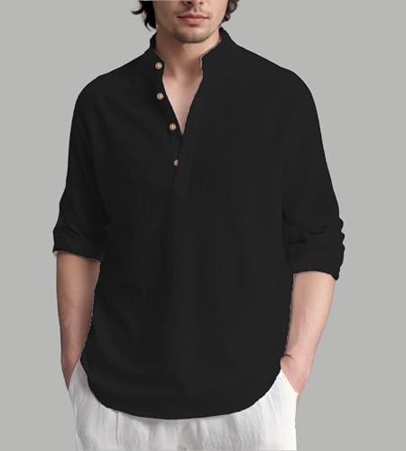 Image of Slim Fit Short Kurta for Men and Boys.(KRT BTN06, Navy Blue)