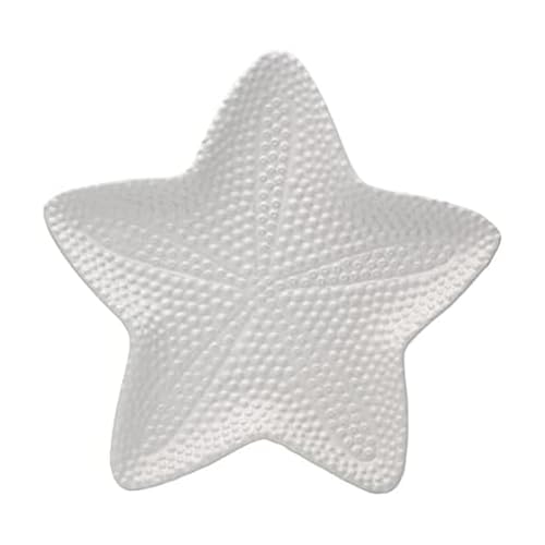 Fitz and Floyd Fitz & Floyd Coastal Home Starfish Platter, 14.5 Inch, White