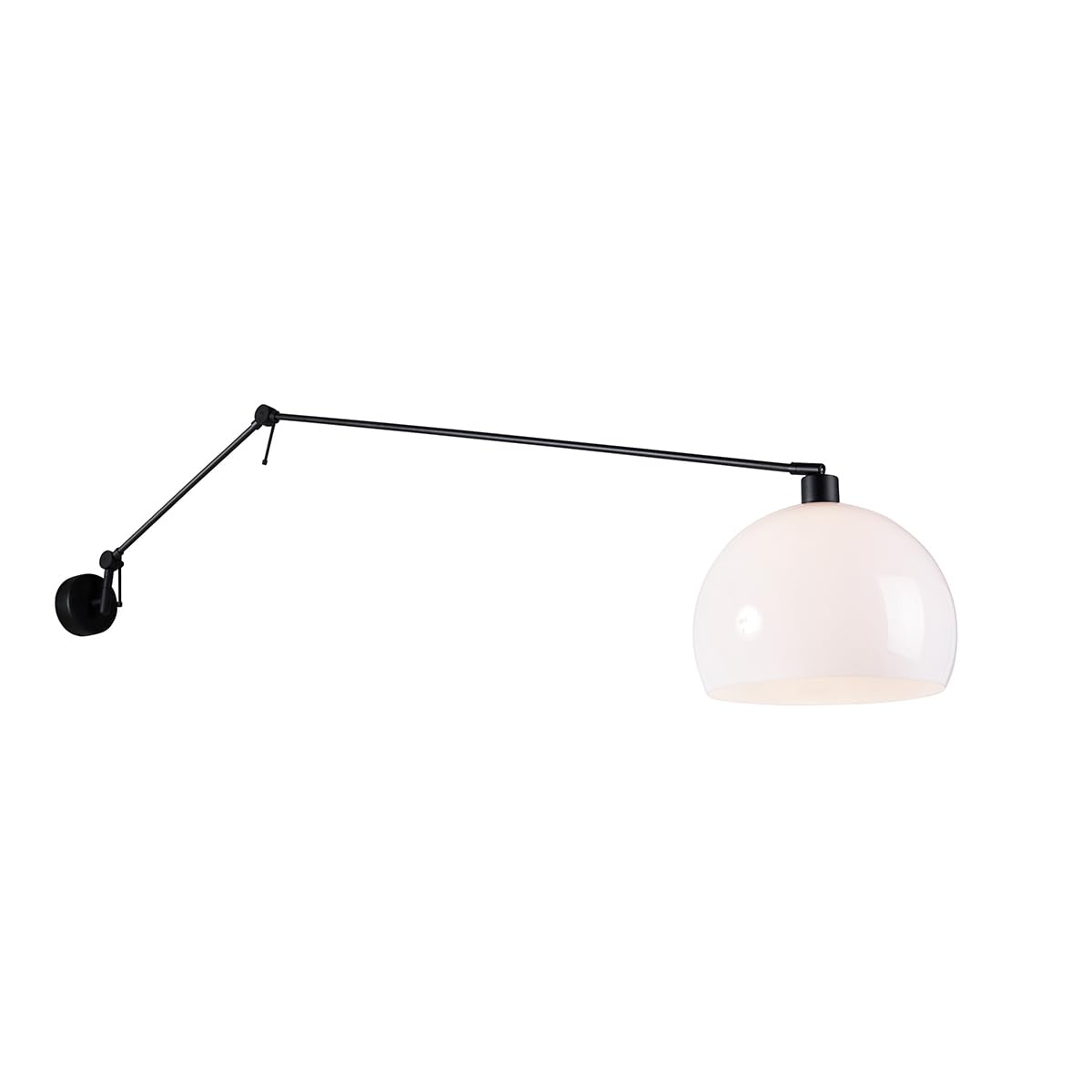 Qazqa Modern Verstellbare Wandleuchte, Wandlampe - Blitz - Schwarz, max. 60W, Geeignet für LED, 156cm, Ideal als Flur, Schlafzimmerlampe, Küche lampe und Wohnzimmerlampe