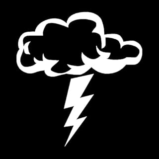 Samochody i motocykle Safe Bar Naklejki Storm Cloud Flash Statek Naklejki Kreskówki Walizka Sypialnia Naklejki Ścienne Deskorolka Lód Lodówka Naklejki Czarny/Srebrny (9,3 * 10.1cm)