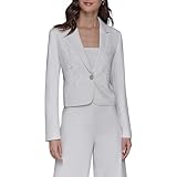 KARL LAGERFELD Paris Women's Sportswear Jacket, Soft White, 2