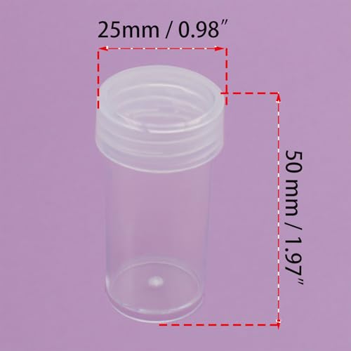 Image of OZXNO 20 Pcs Diamond Art Bead Storage Containers Plastic Diamond Embroidery Storage Jars for Small Object