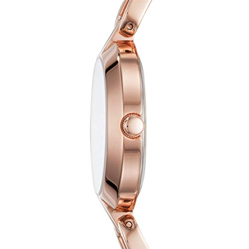 Image of FOSSIL Kerrigan Three-Hand Rose Gold-Tone Stainless Steel Watch