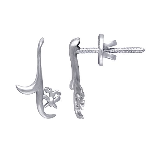Joyalukkas Women's & Girl's 950 Platinum Stud Earrings - Image 2