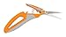 Price comparison product image Fiskars Total Control Precision Scissors, Stainless Steel, Gray Orange, Non-Coated Razoredge