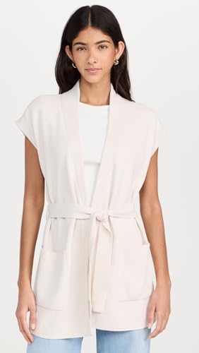 Barefoot Dreams Colete feminino CCUL com laço na cintura, Duna de areia, Medium