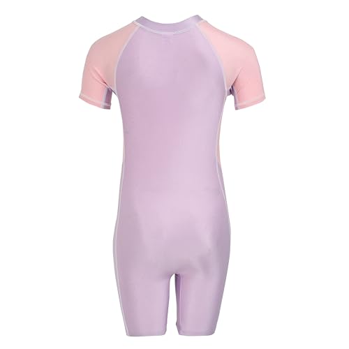 Image of FABSPORTS Kids Swimsuit Set Printed One-Piece Swimwear for Boys & Girls, Half Sleeve Bathing Suit, Comfortable Swimming Costume for Children, 2-12 Years