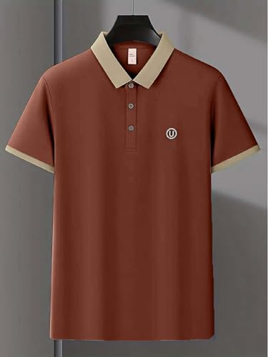 Lymio Polo T Shirt for Men || T Shirt for Man || Collar T Shirt Style Men (Packs Also Available) (Polo-44-47)