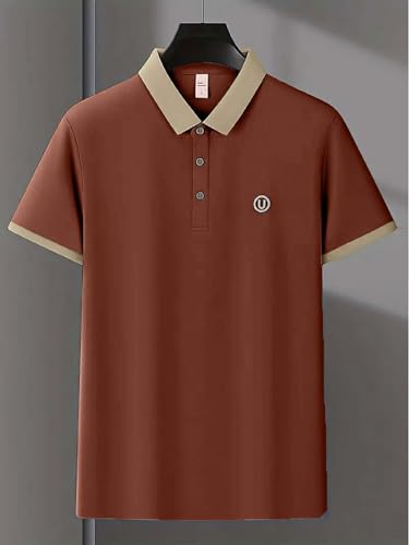 Lymio Polo T Shirt for Men || T Shirt for Man || Collar T Shirt Style Men (Packs Also Available) (Polo-44-47)