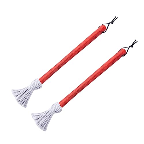 BESPORTBLE 1 Set 2pcs Soy Sauce Brush Baster Outdoor Basting Mop Brushes Basting Outdoor Grill Bristle Barbeque for Oil Kitchen Supplies Cotton