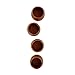 The Curated Pantry Red Clay Mezcal Copitas - Handmade in Oaxaca, Mexico - Pack of 4 (Round)