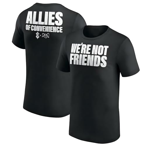 Alexa Bliss X Charlotte Tshirt Were Not Friends Pro Wrestling Tee Shirt T-Shirt for Man Woman Black