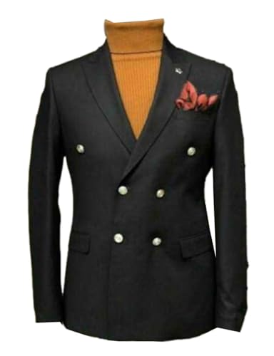 Manteau banquet homme style uniforme haut de gamme à double boutonnage